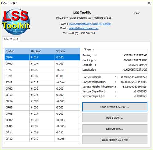LSS Toolkit Screenshot